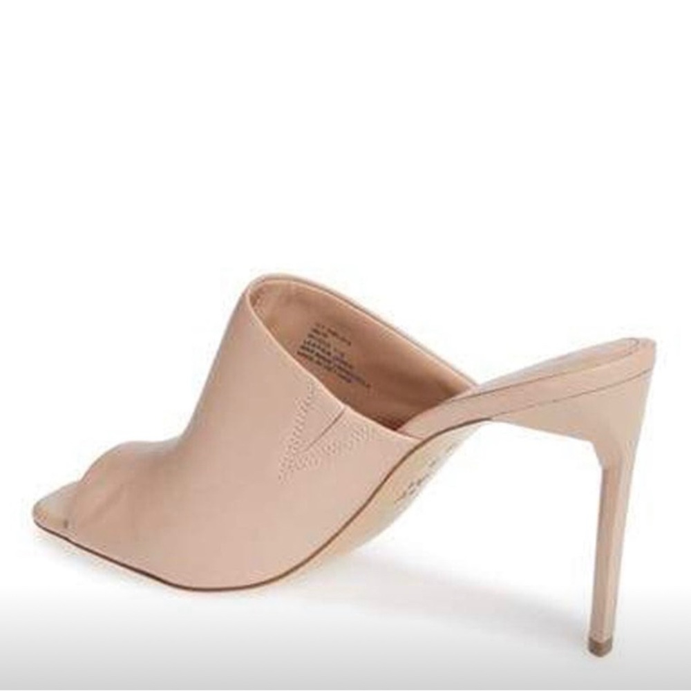 Elegant Nude Stiletto Mules